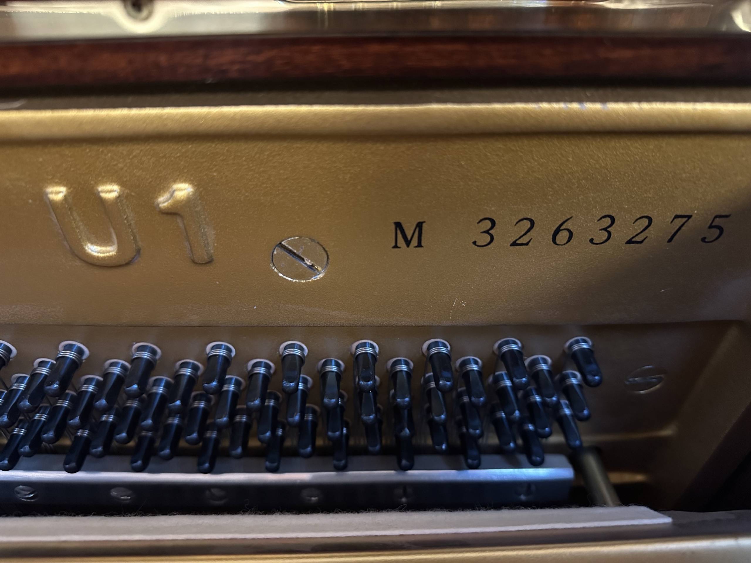 Gebrauchtklavier<br>Yamaha U1 Mahagoni – Bild 5