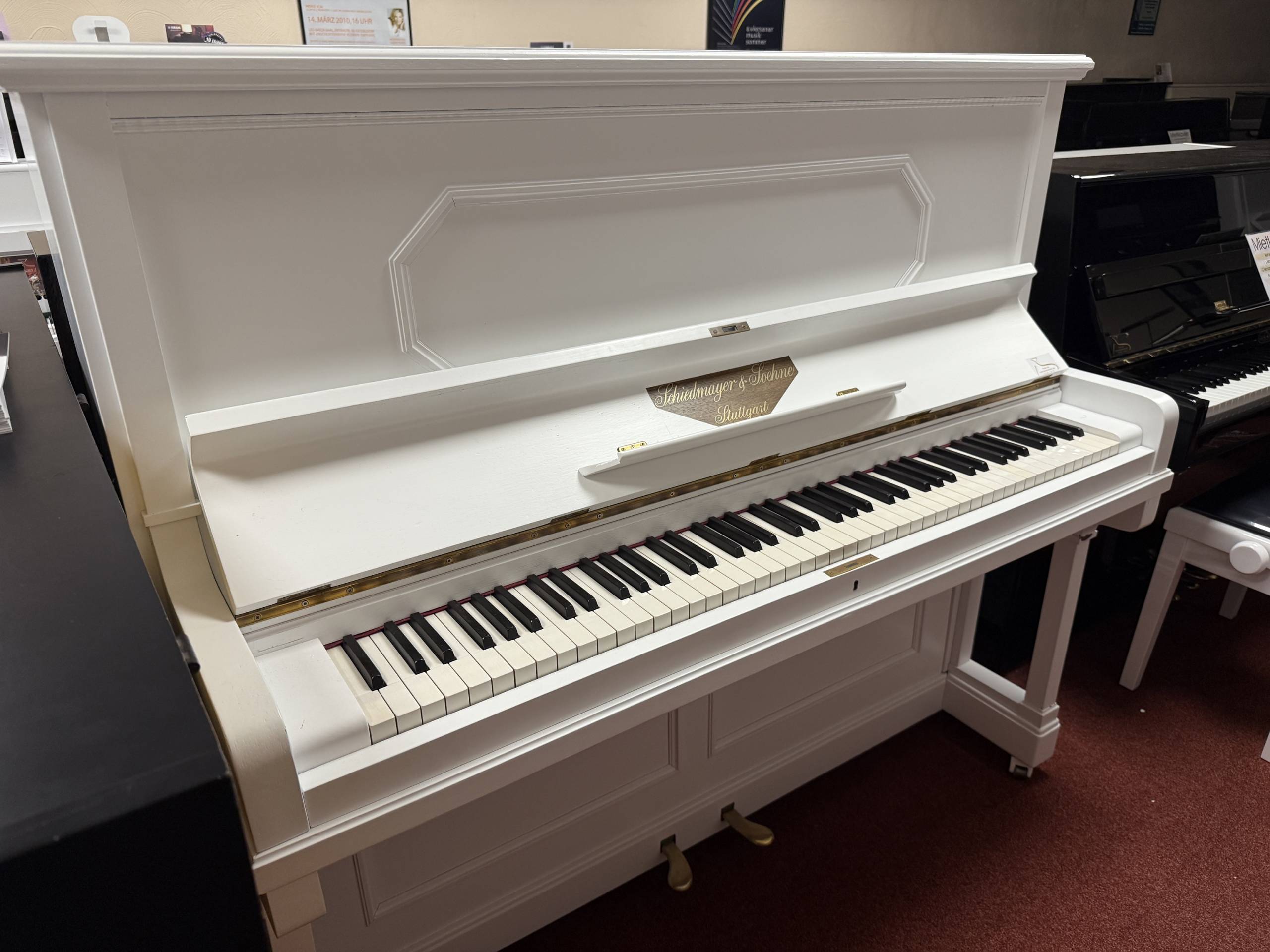 Mietklavier<br>Schiedmayer & Söhne weiss matt