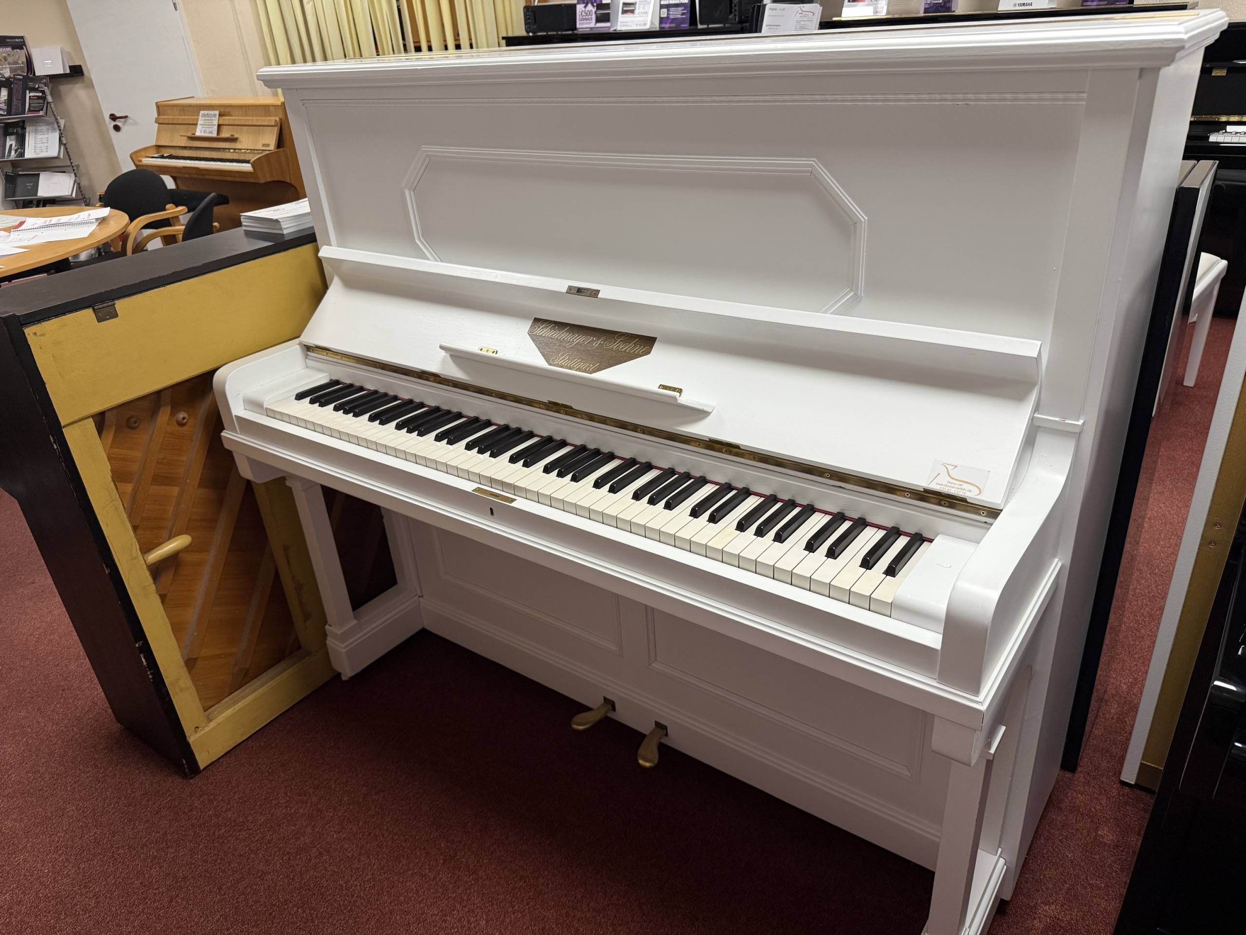 Mietklavier<br>Schiedmayer & Söhne weiss matt – Bild 3