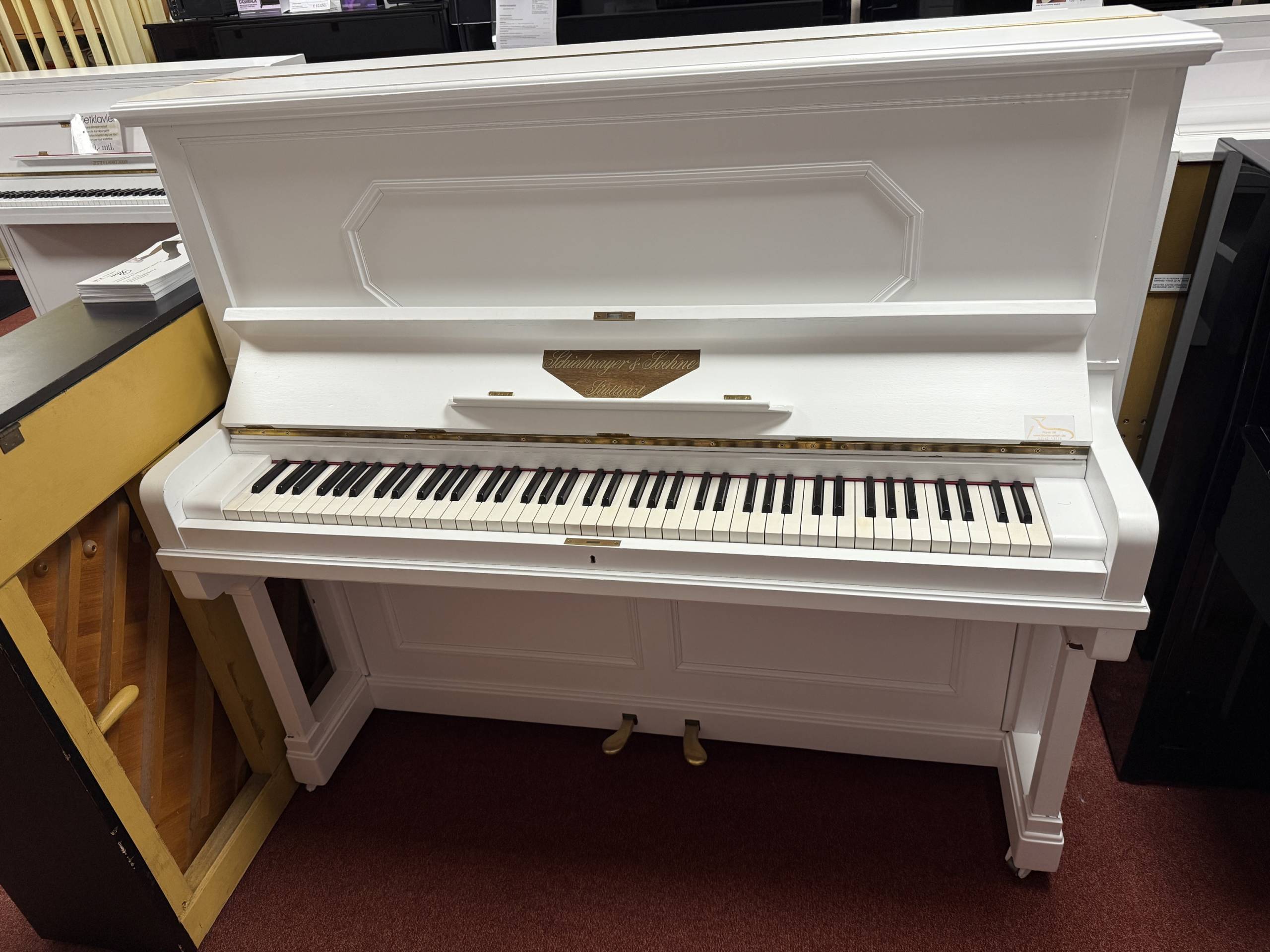 Mietklavier<br>Schiedmayer & Söhne weiss matt – Bild 4